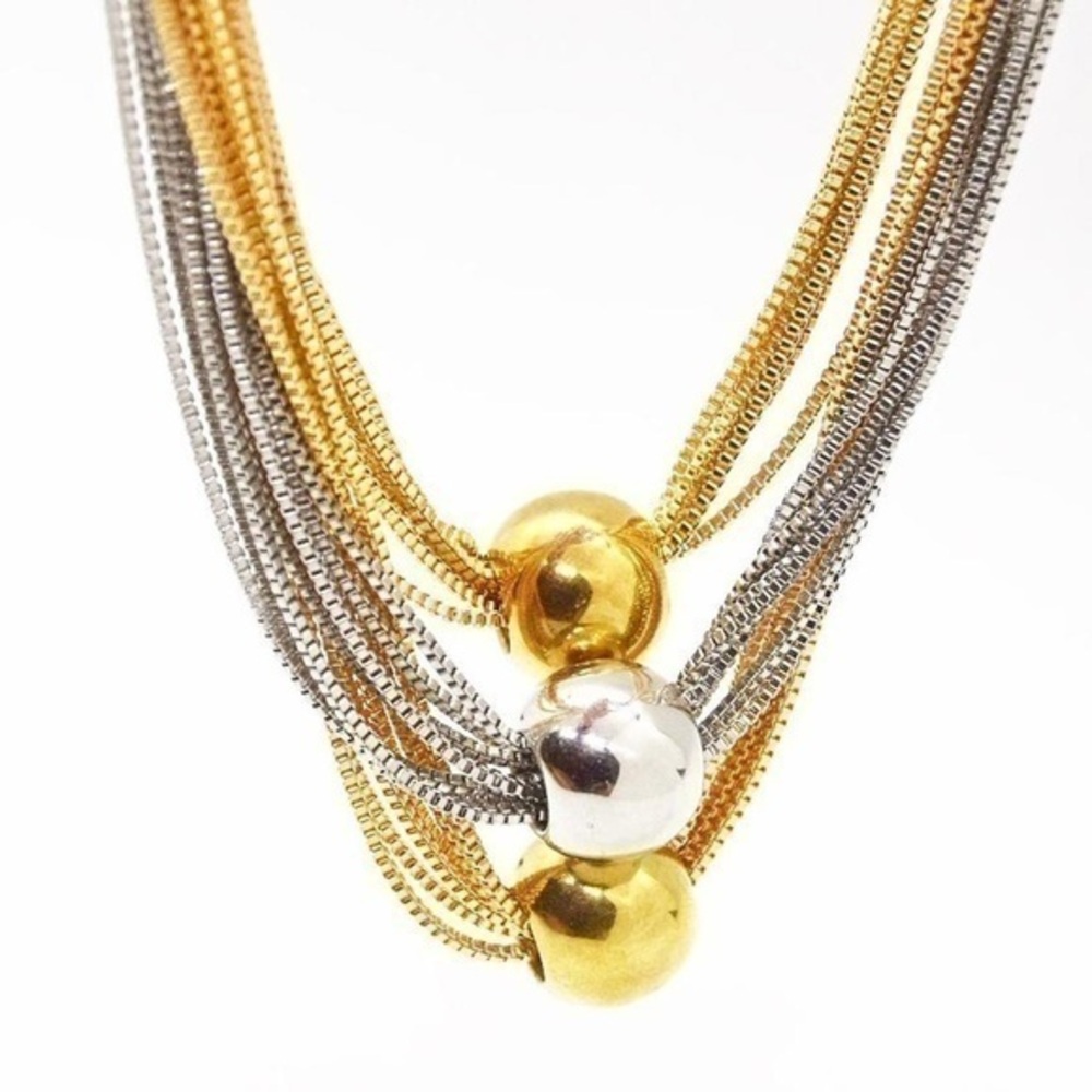 Two Tone Statement Necklace